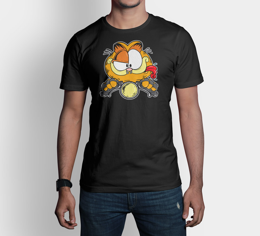 Camiseta Garfield Race, calidad premium