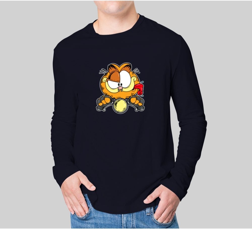 Camiseta Garfield Racer hombre manga larga