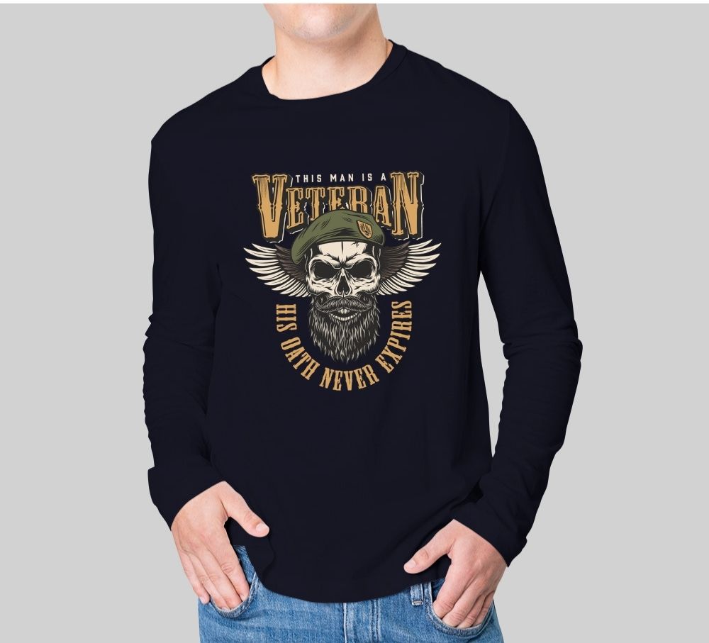 Camiseta Veteran hombre manga larga