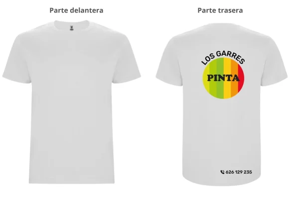Impresión trasera camiseta Los Garres Pinta