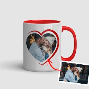 Taza CORAZÓN foto personalizable