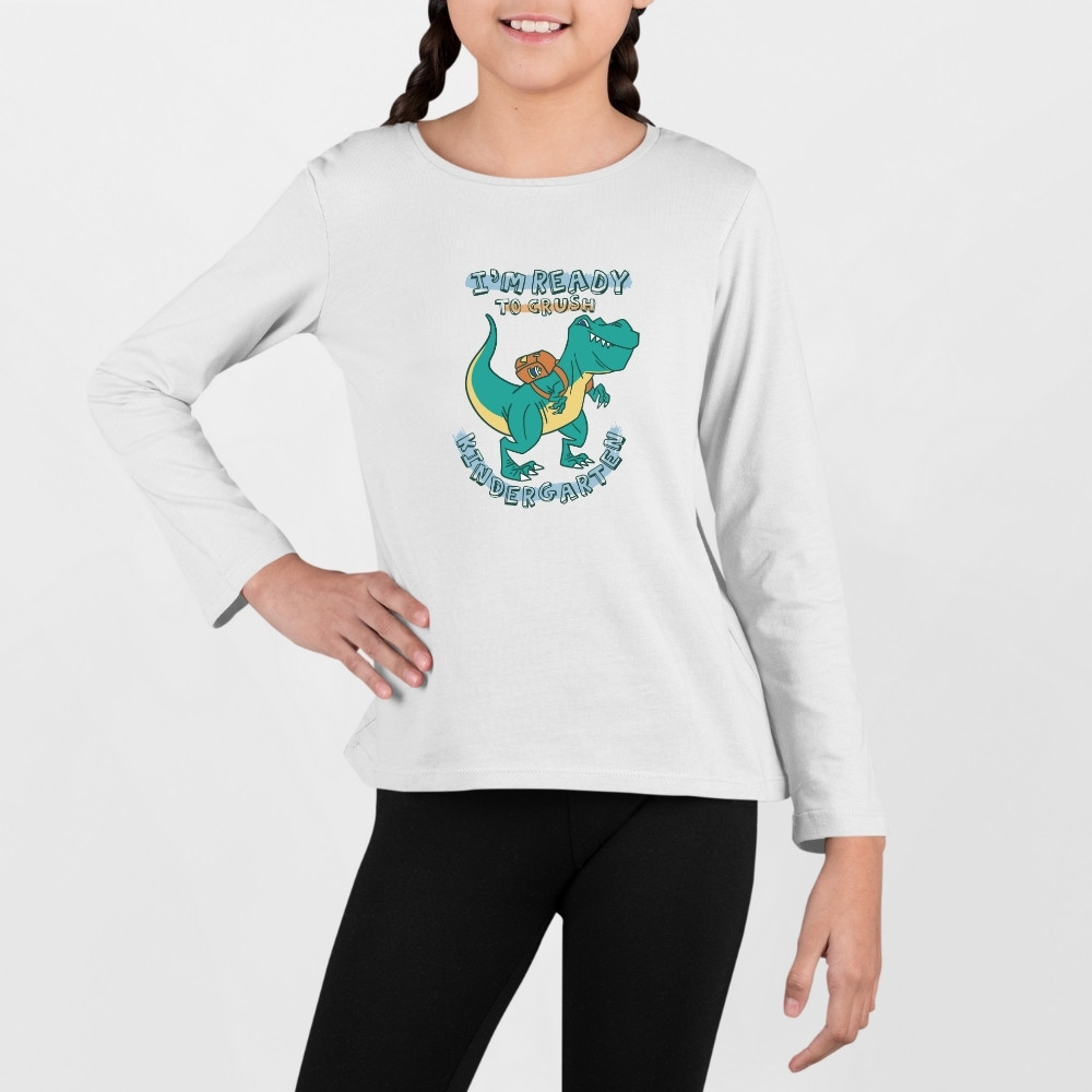Camiseta Funny Dinosaurio de niña manga larga