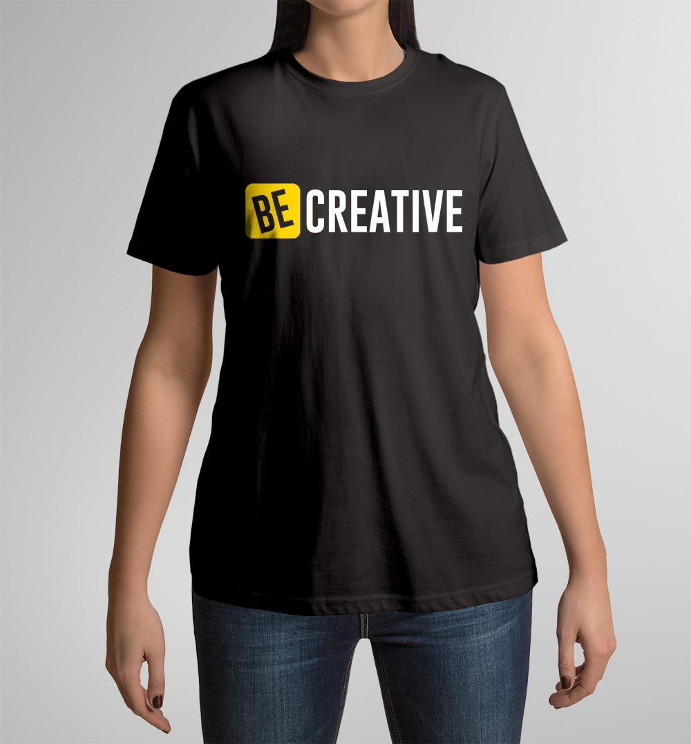 Camiseta Be Creative de mujer manga corta