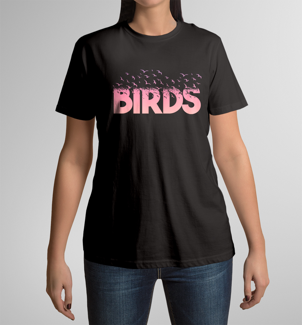 Camiseta Birds de mujer manga corta