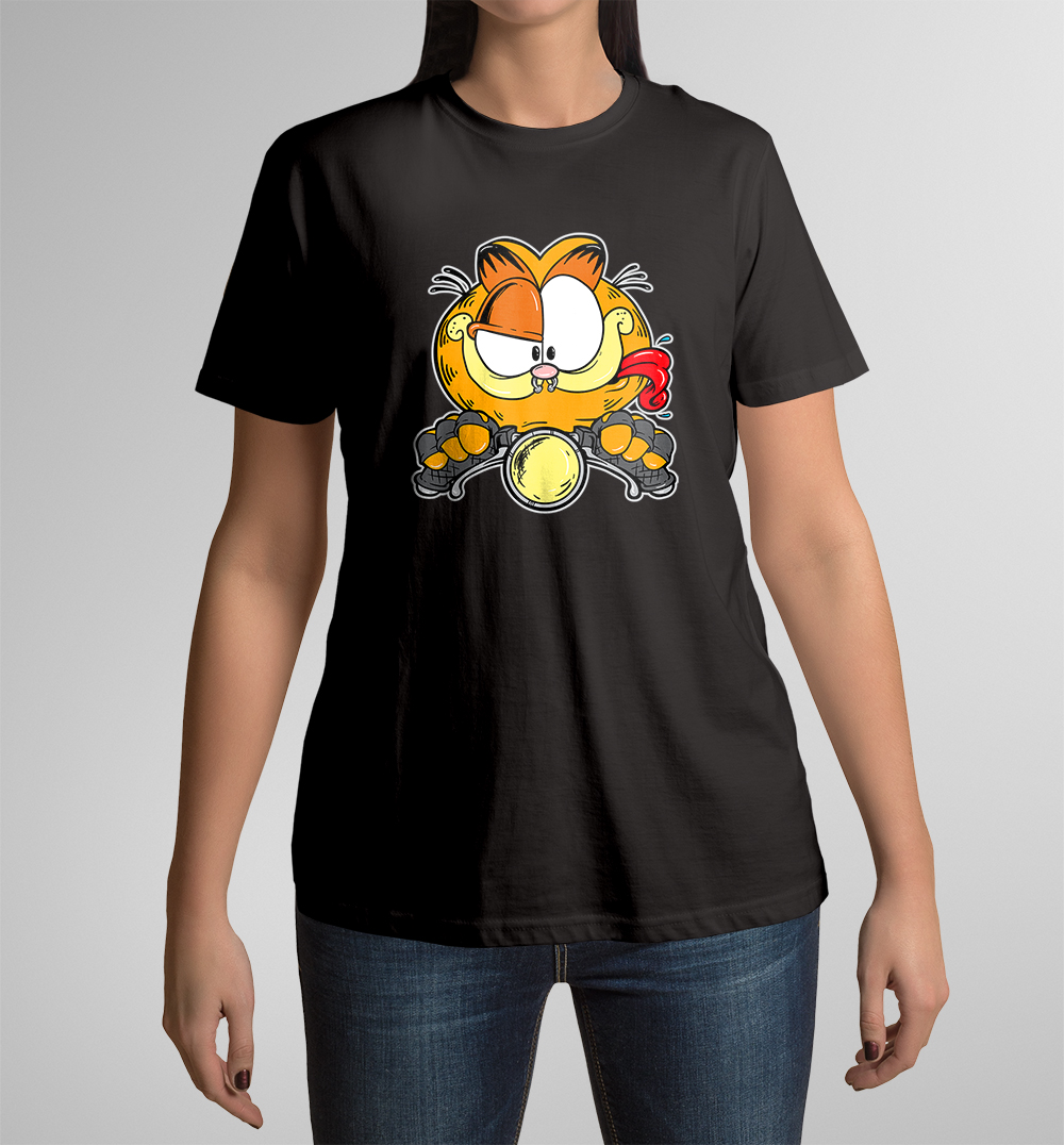 Camiseta Garfield Racer de mujer manga corta