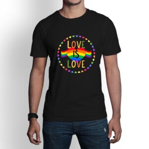 Camiseta de hombre clásica Premium Love is Love