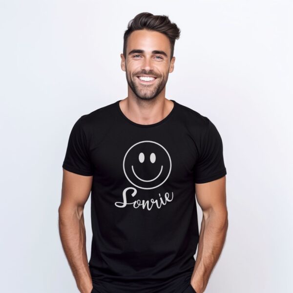 Camiseta de hombre clásica Premium Sonríe - Imagen 2