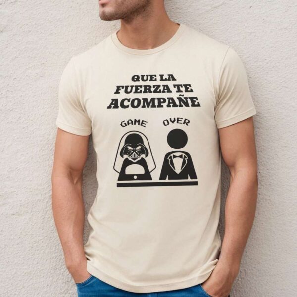 Camiseta de hombre clásica Premium Que la Suerte te Acompañe - Imagen 6