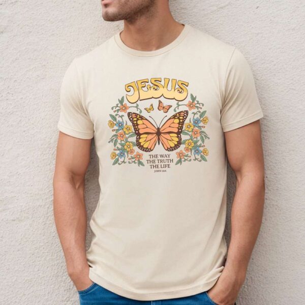 Camiseta de hombre clásica Premium Jesús the Life - Imagen 6