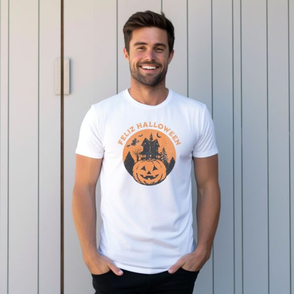 Camiseta de hombre clásica Premium Feliz Halloween - Imagen 5