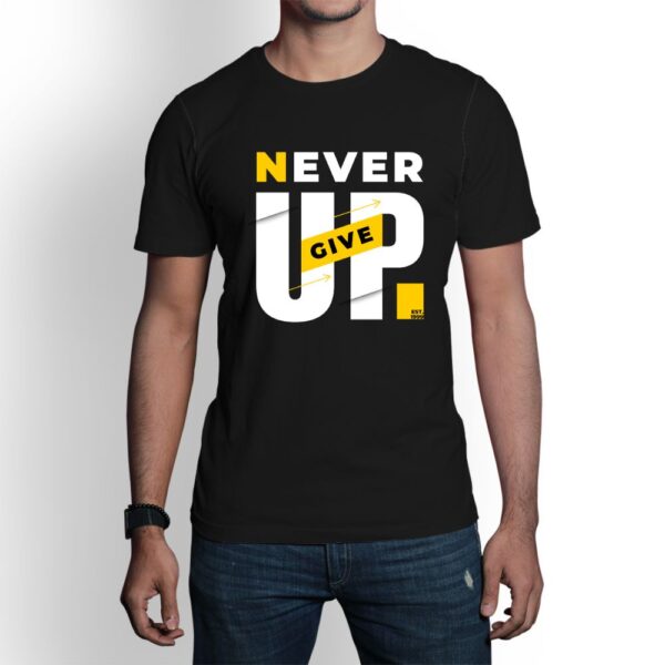 Camiseta de hombre clásica Premium Never Give Up