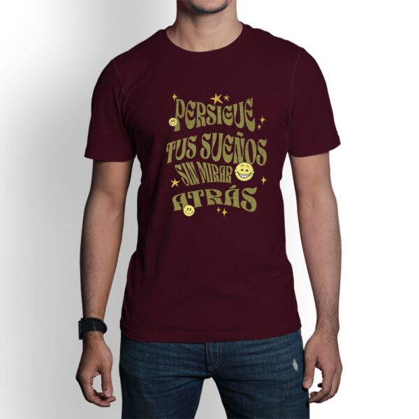 Camiseta de hombre clásica Premium Persigue Tus Sueños sin mirar atrás - Imagen 7