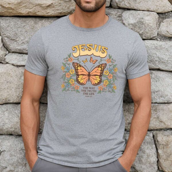 Camiseta de hombre clásica Premium Jesús the Life - Imagen 4