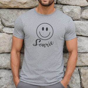 Camiseta de hombre clásica Premium Sonríe