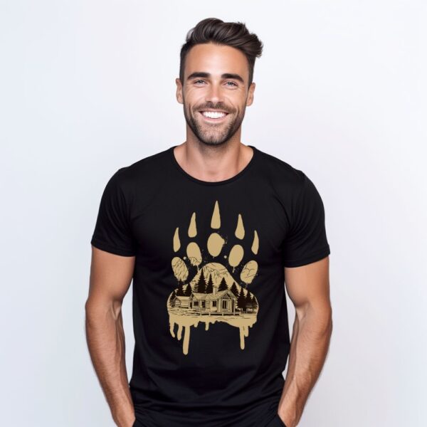Camiseta de hombre clásica Premium Una casa a lo lejos - Imagen 3