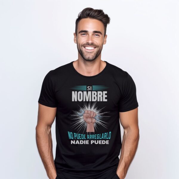 Camiseta de hombre clásica Premium Si no puede arreglarlo nadie puede - Imagen 3