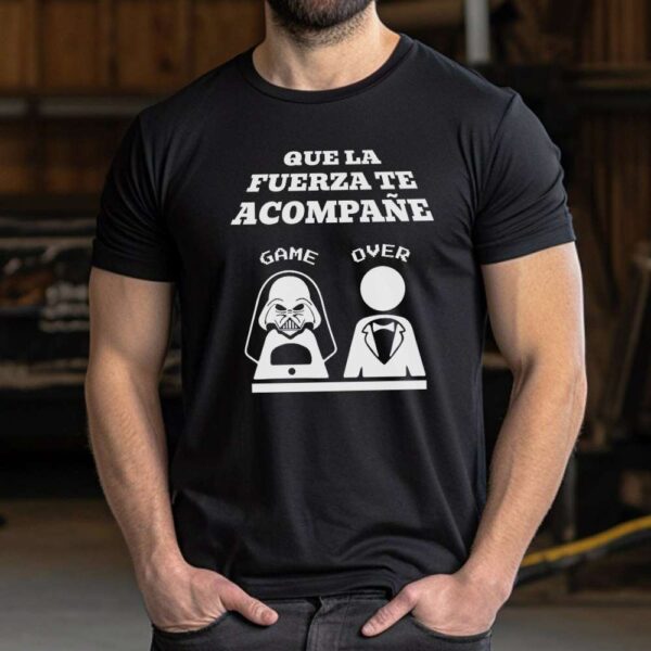 Camiseta de hombre clásica Premium Que la Suerte te Acompañe - Imagen 3