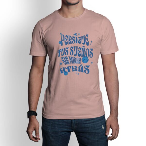 Camiseta de hombre clásica Premium Persigue Tus Sueños sin mirar atrás - Imagen 3