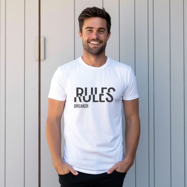 Camiseta de hombre clásica Premium Rules Breaker - Imagen 3