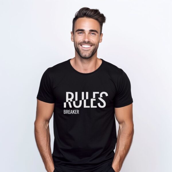 Camiseta de hombre clásica Premium Rules Breaker - Imagen 2