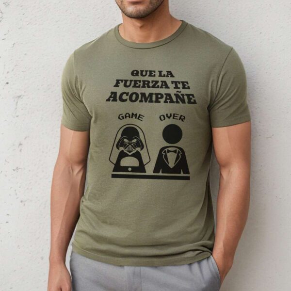 Camiseta de hombre clásica Premium Que la Suerte te Acompañe - Imagen 2