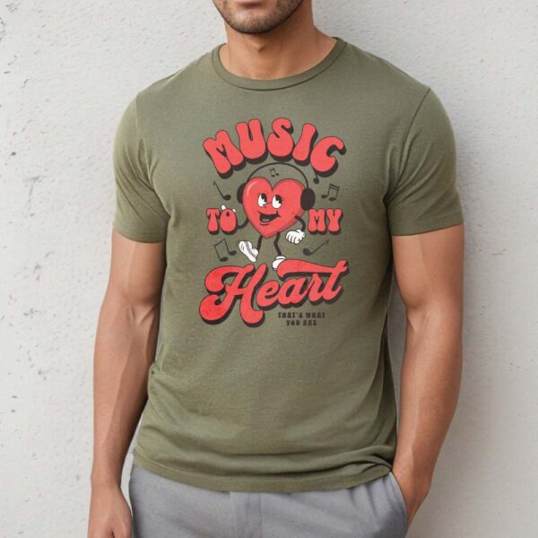 Camiseta de hombre clásica Premium Music to my Heart - Imagen 2