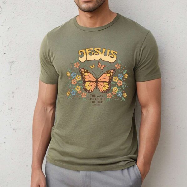 Camiseta de hombre clásica Premium Jesús the Life - Imagen 2