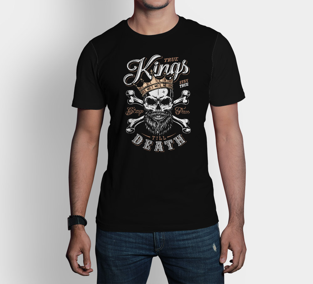 Camiseta Kings de manga corta de hombre, calidad premium