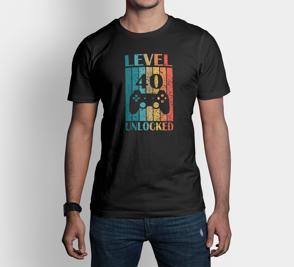 Camiseta Level 40, calidad premium