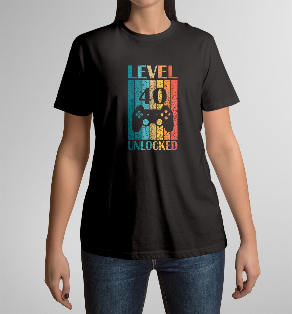 Camiseta Level 40 de mujer manga corta