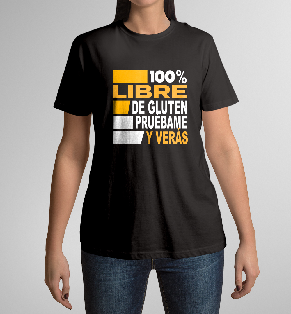 Camiseta Libre de Gluten de mujer manga corta