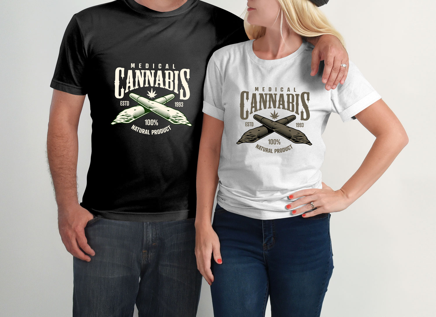 Camiseta Medical Cannabis de manga larga, manga corta