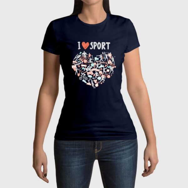 Camiseta de mujer clásica Premium I Love Sport - Imagen 11