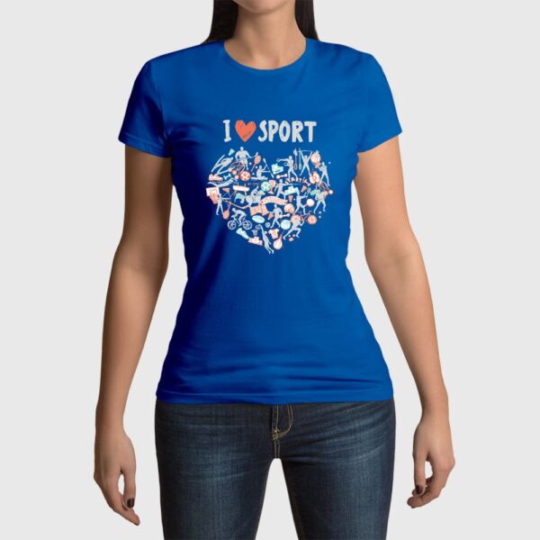 Camiseta de mujer clásica Premium I Love Sport - Imagen 10