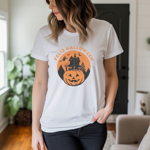 Camiseta de mujer clásica Premium Feliz Halloween - Imagen 7