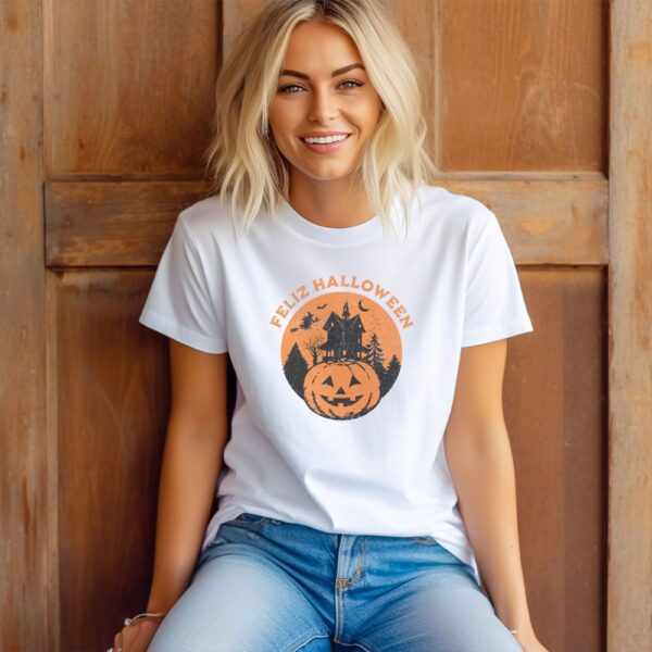 Camiseta de mujer clásica Premium Feliz Halloween - Imagen 8