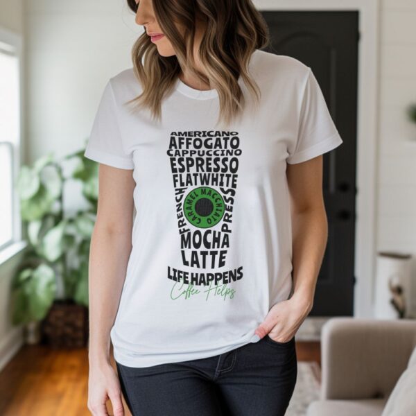 Camiseta de mujer clásica Premium Coffe helps - Imagen 6