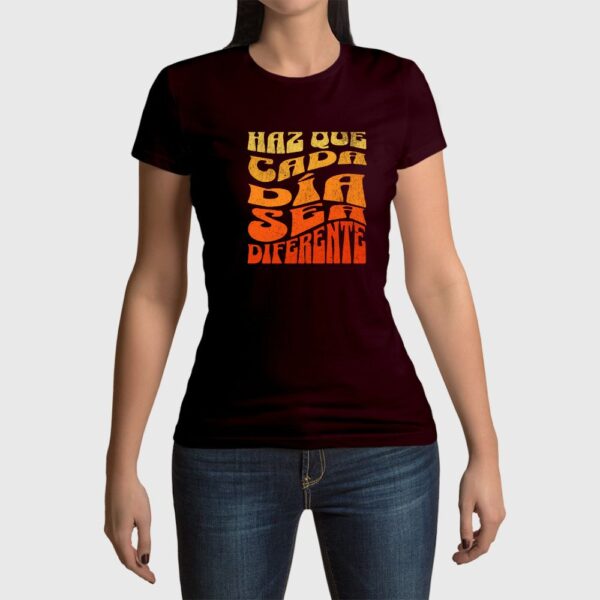 Camiseta de mujer clásica Premium Haz que cada día cuente - Imagen 7