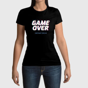 Camiseta de mujer clásica Premium Game Over