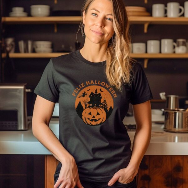 Camiseta de mujer clásica Premium Feliz Halloween - Imagen 6