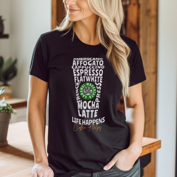 Camiseta de mujer clásica Premium Coffe helps - Imagen 4