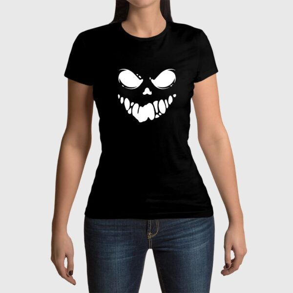 Camiseta de mujer clásica Premium Halloween Face