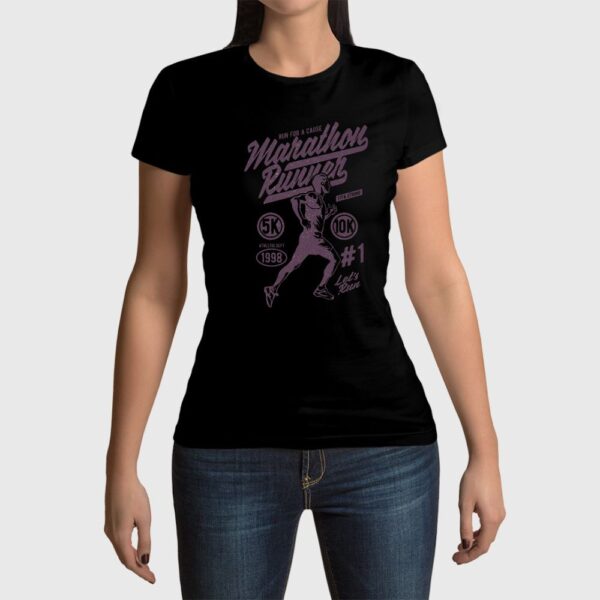 Camiseta de mujer clásica Premium Marathon Runner - Imagen 5