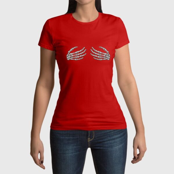 Camiseta de mujer clásica Premium Manos Halloween - Imagen 4