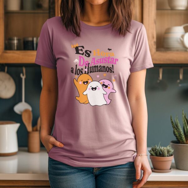 Camiseta de mujer clásica Premium Es Hora de Asustar a los Humanos - Imagen 3