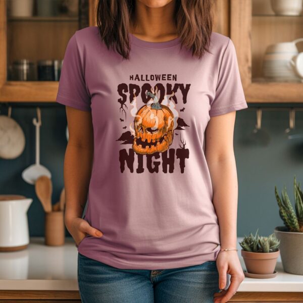 Camiseta de mujer clásica Premium Halloween Spooky Night - Imagen 3