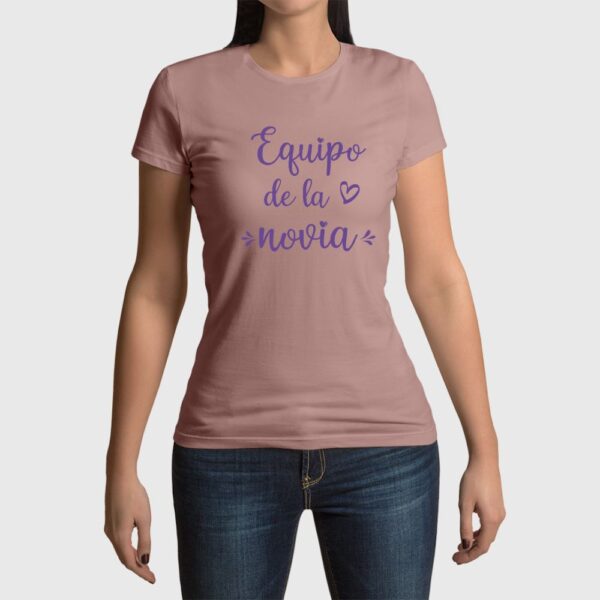Camiseta de mujer clásica Premium Equipo de la Novia - Imagen 3