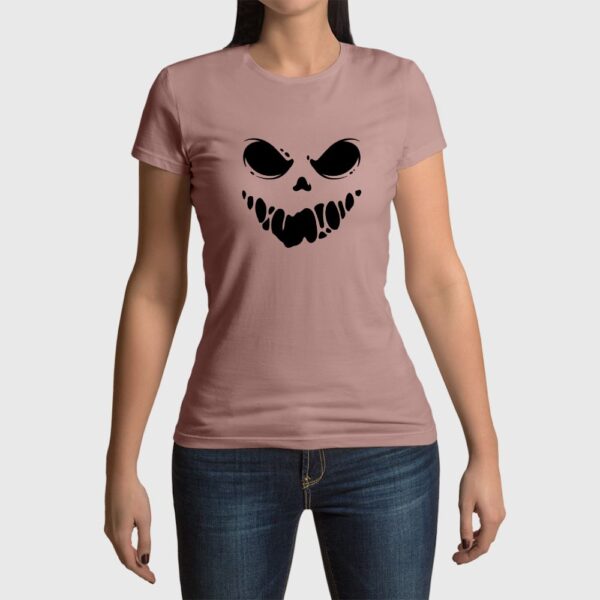 Camiseta de mujer clásica Premium Halloween Face - Imagen 3