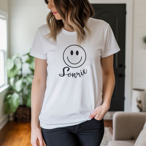 Camiseta de mujer clásica Premium Sonríe - Imagen 3
