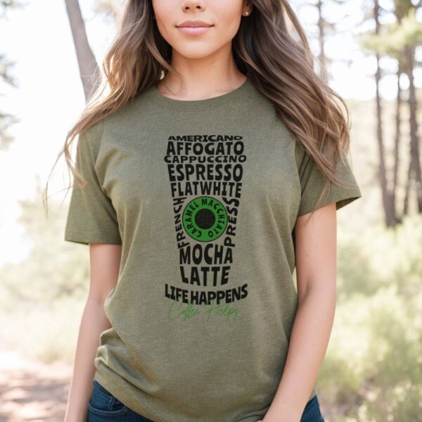 Camiseta de mujer clásica Premium Coffe helps - Imagen 2